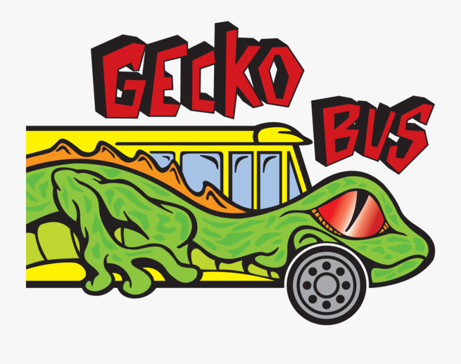 Gecko Bus Logo, Transparent Clipart