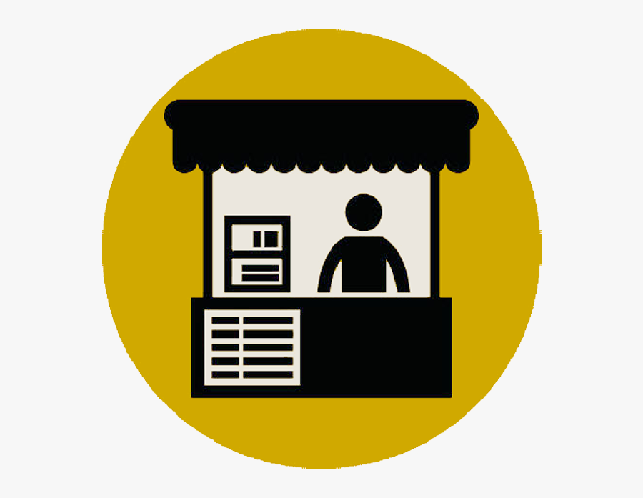 Open Your Own Stall Here With Us At The Noosa Farmers - Hawker Icon, Transparent Clipart