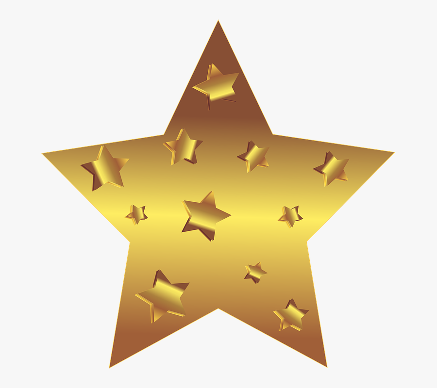 Star Gold Stars - Portable Network Graphics, Transparent Clipart