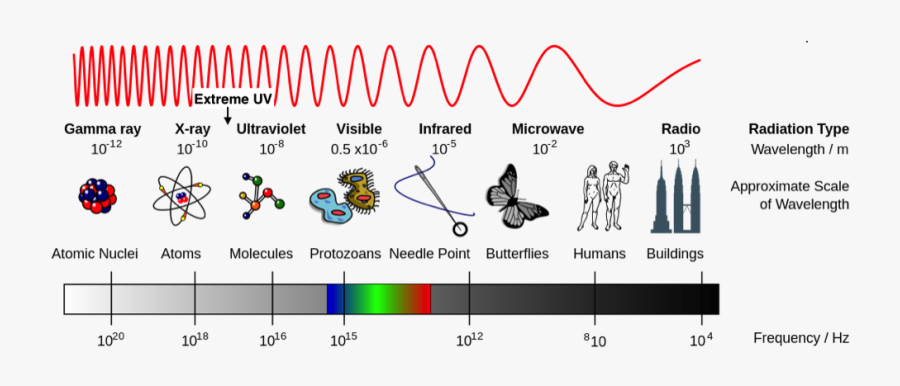 Electromagnetic Spectrum Left To Right, Transparent Clipart