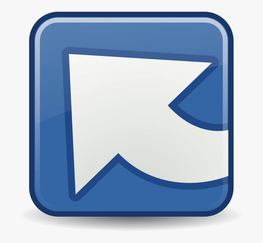 Blue,square,angle - Hyperlink Clip Art, Transparent Clipart