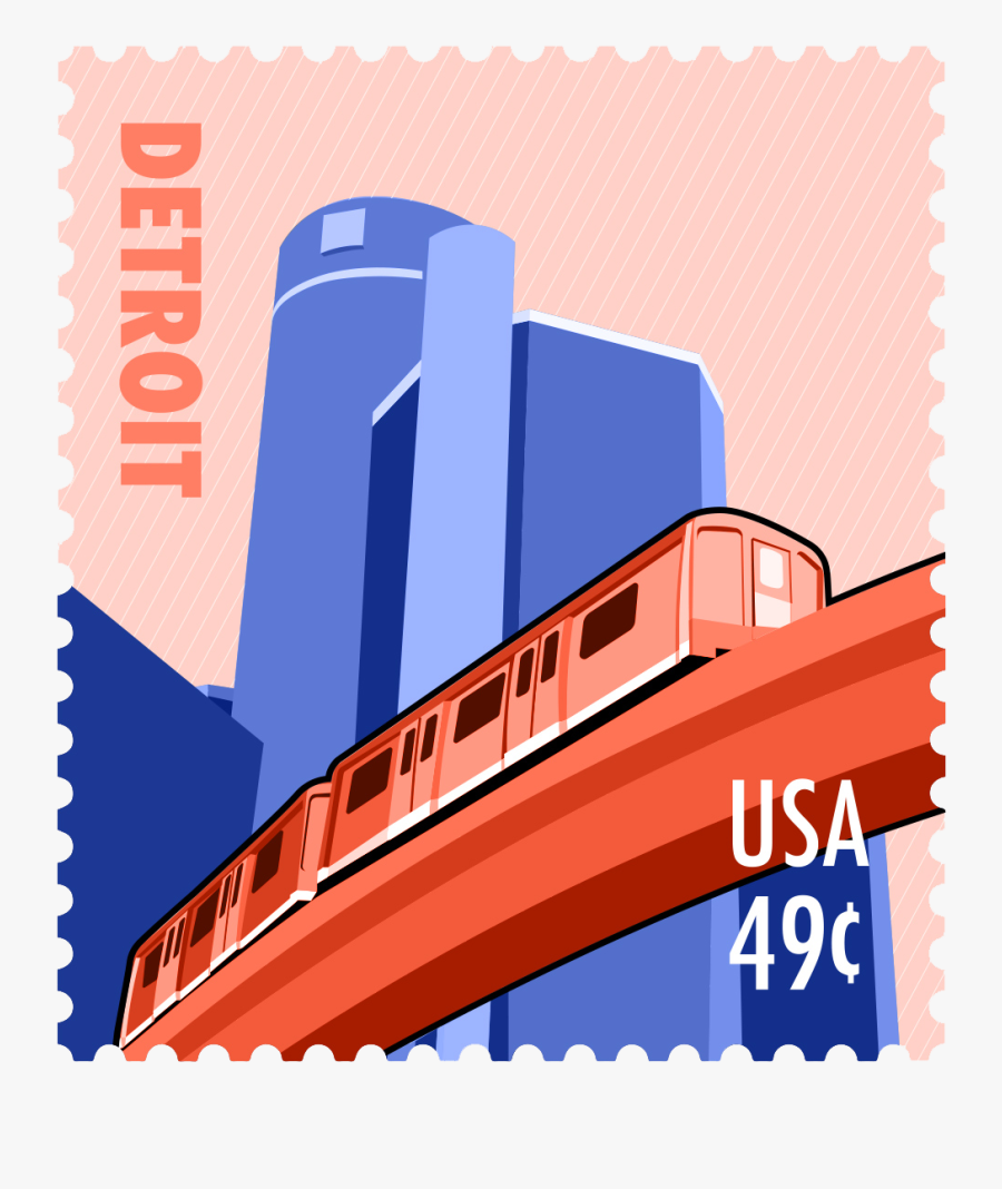 Postage Stamp, Transparent Clipart