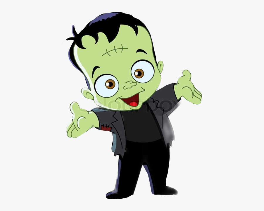 Cmbquotes Halloween Frankenstein Freetoedit - Frankenstein Kid, Transparent Clipart