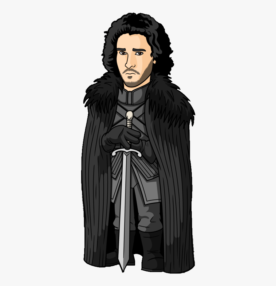 Game Of Throne Png - Jon Snow Cartoon Png, Transparent Clipart