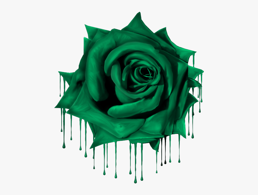 Transparent Green Flowers Png - Transparent Background Gothic Rose Png, Transparent Clipart