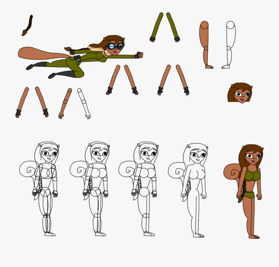 Tcb Ava Trinity The - Body Parts Of A Flying Squirrel, Transparent Clipart