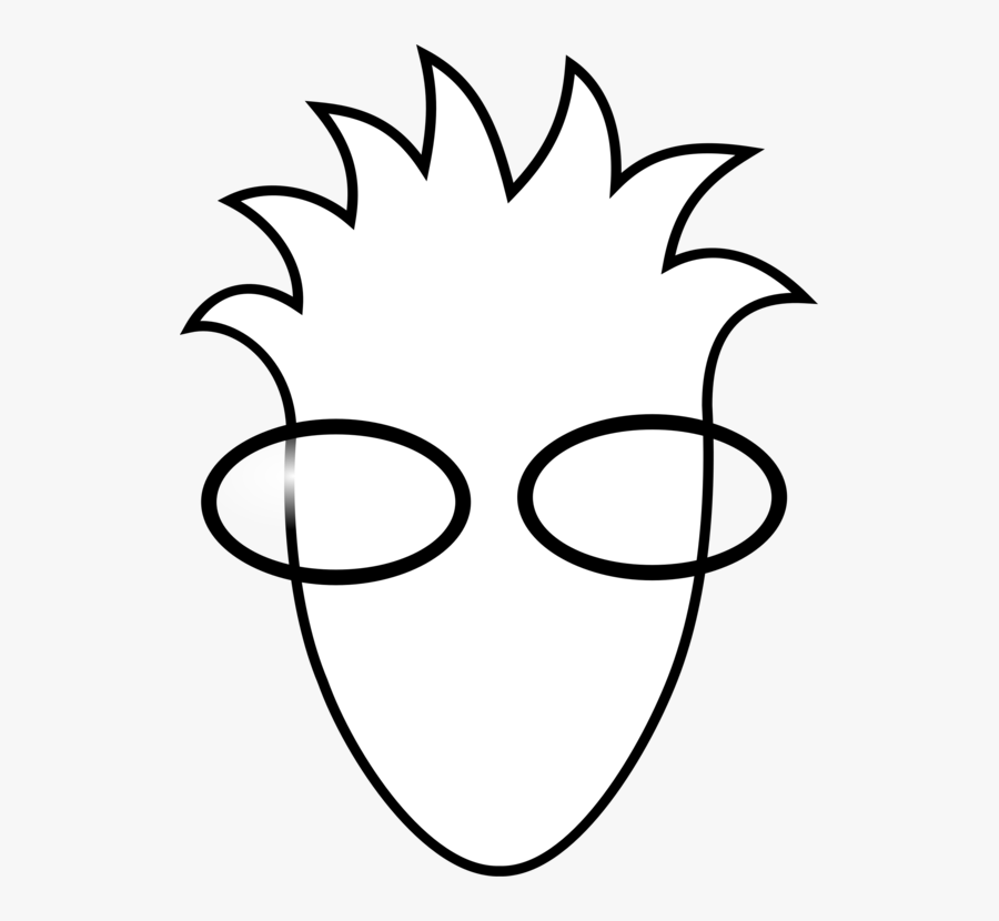 Art,symmetry,monochrome Photography - Spiky Hair Clipart Black And White, Transparent Clipart