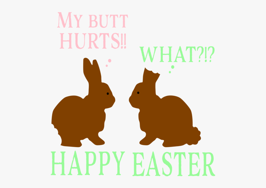 Easter My Butt Hurts Clipart , Png Download - Domestic Rabbit, Transparent Clipart