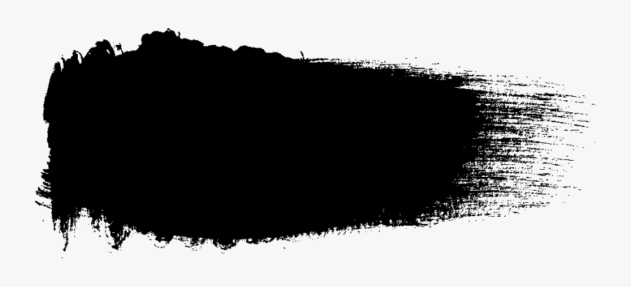 Clip Art Black Brush Stroke Png - Black Paint Stroke Transparent, Transparent Clipart