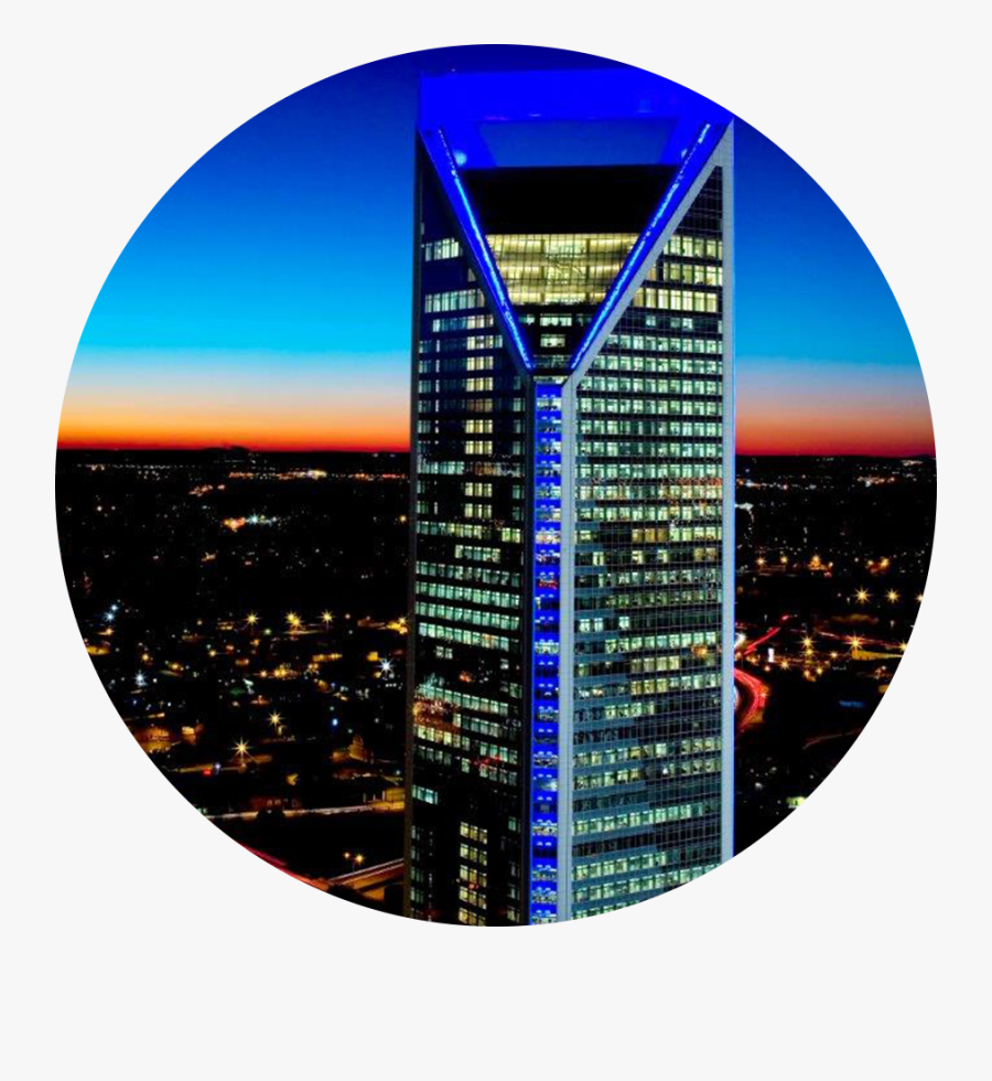 Duke Energy Building Lit Up, Transparent Clipart