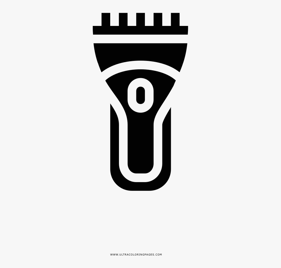 Electric Razor Coloring Page - Beard Trimmer Icon, Transparent Clipart