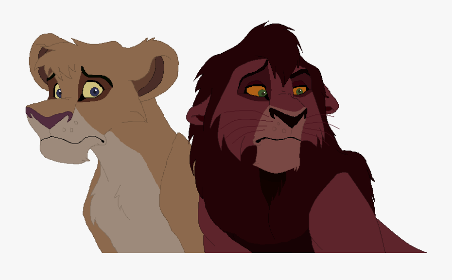 Lion Nala Simba Zira Nuka - Simba Big Nala Big, Transparent Clipart