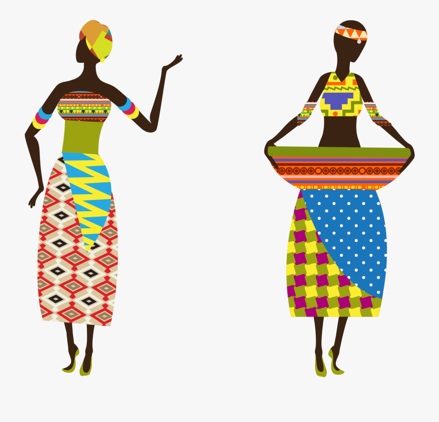 Africa Poster Printmaking Tribal Art Watercolor Painting - African Tribal Women Clip Art, Transparent Clipart