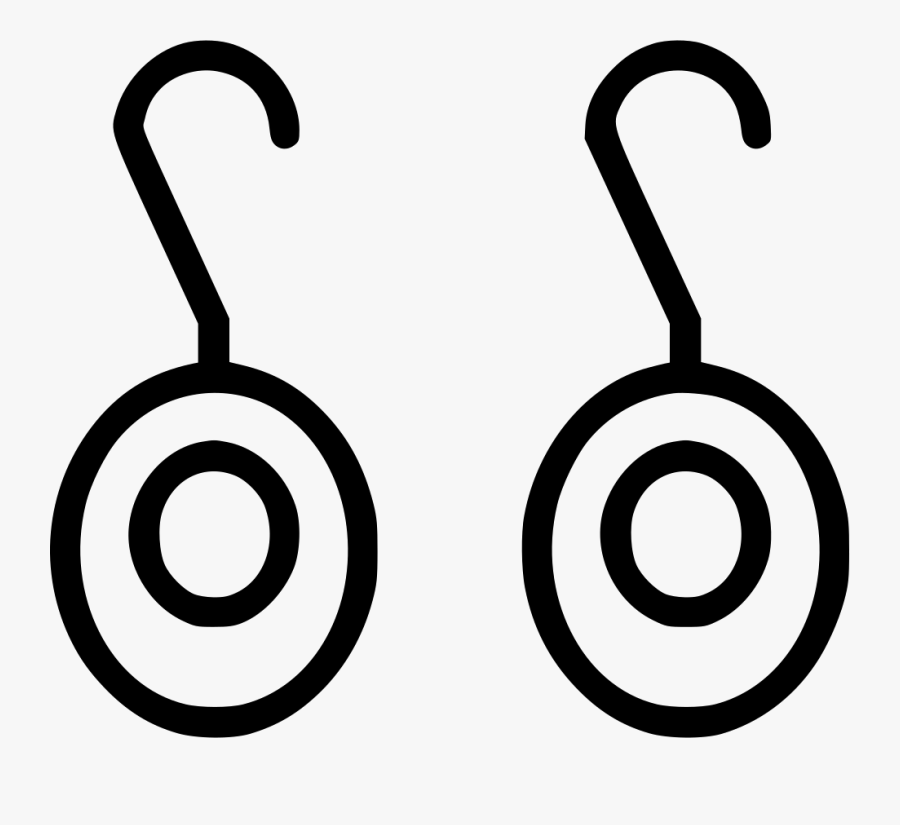 Earings Accessories Comments Line Art - Earring, Transparent Clipart