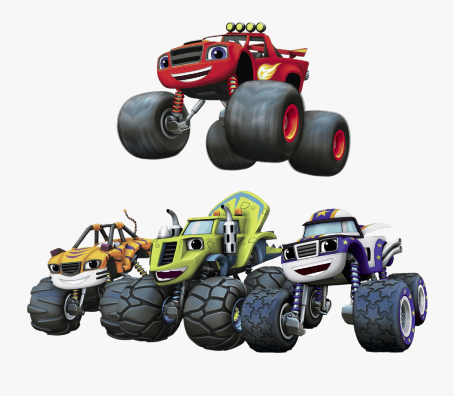 Blaze Jumping Over Monster Machines - Blaze And The Monster Machine Background, Transparent Clipart
