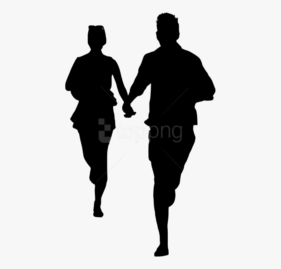 Free Png Couple Silhouette Png - Silhouette Couple Png, Transparent Clipart