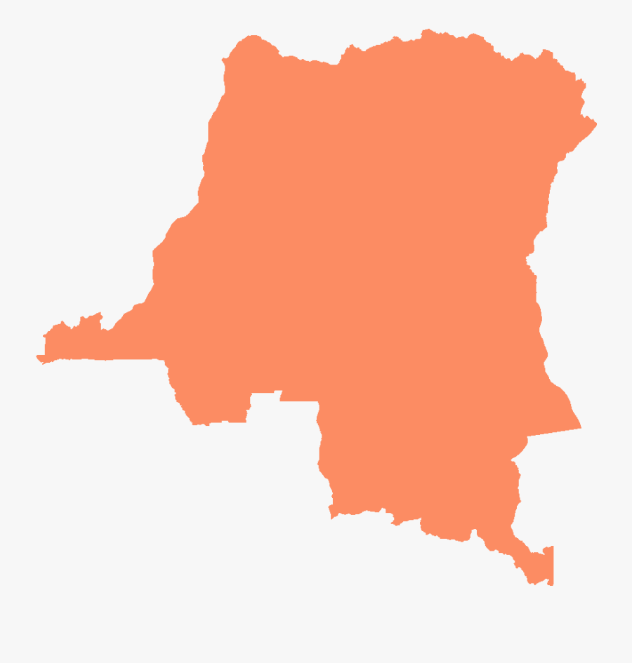 Congo Drc Map Flag, Transparent Clipart