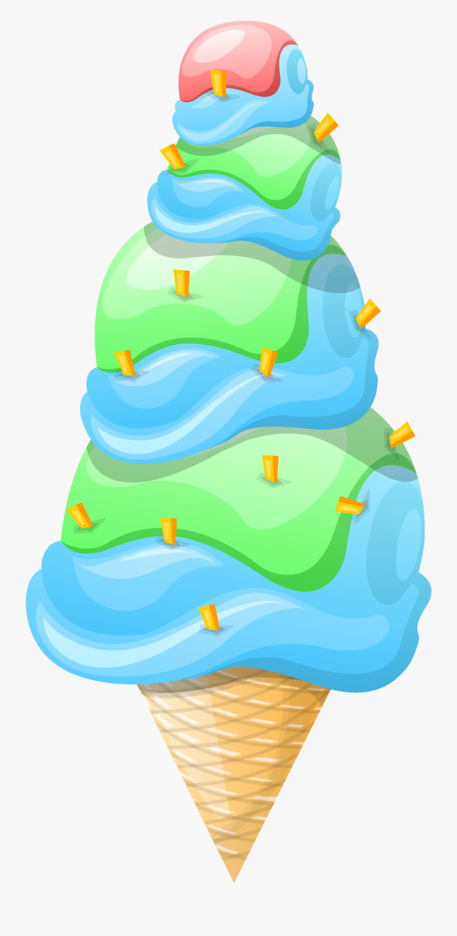 Ice Cream Cone, Transparent Clipart