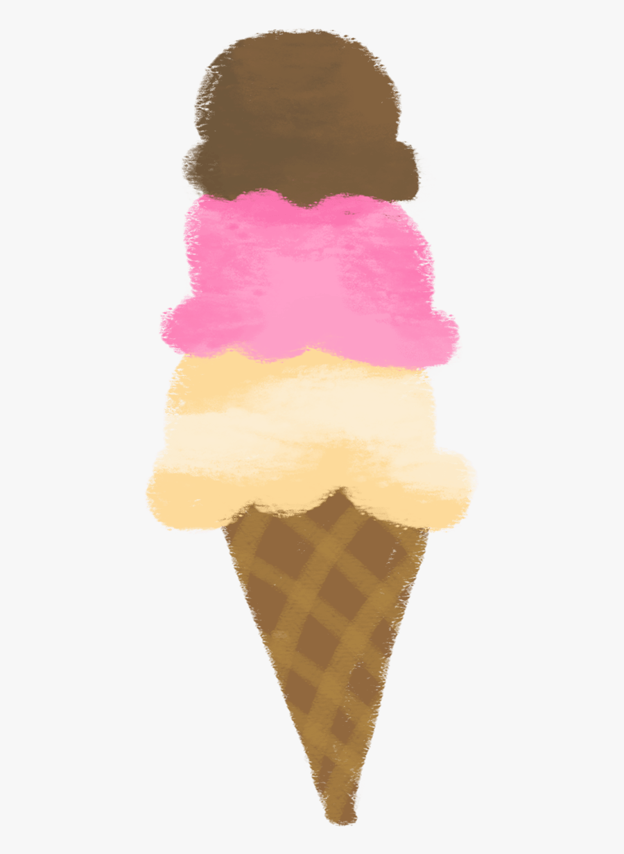 Ice Cream Cone, Transparent Clipart