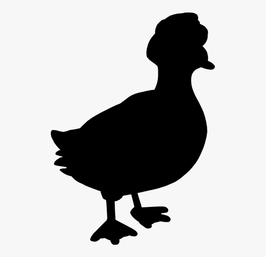 Duck Goose Clip Art Silhouette Fauna - Duck, Transparent Clipart