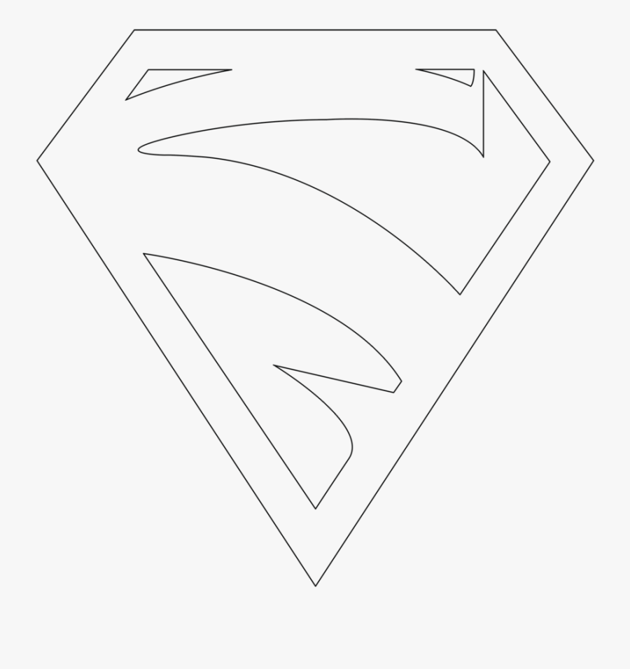 Supergirl Logo Outline By Mr-droy On Clipart Library - Supergirl Outline, Transparent Clipart