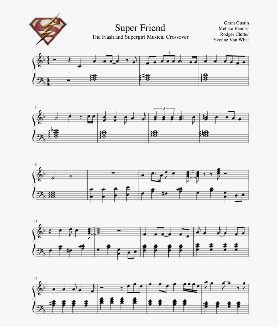 Transparent Grant Gustin Png - Still More Fighting Sheet Music, Transparent Clipart