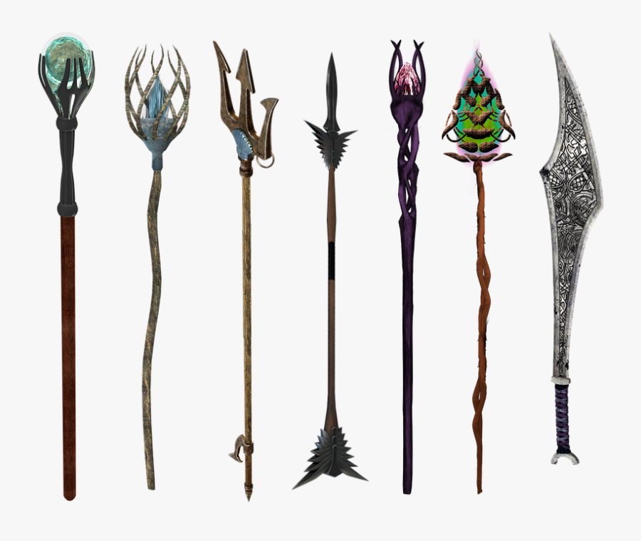 Magical Staff, Transparent Clipart