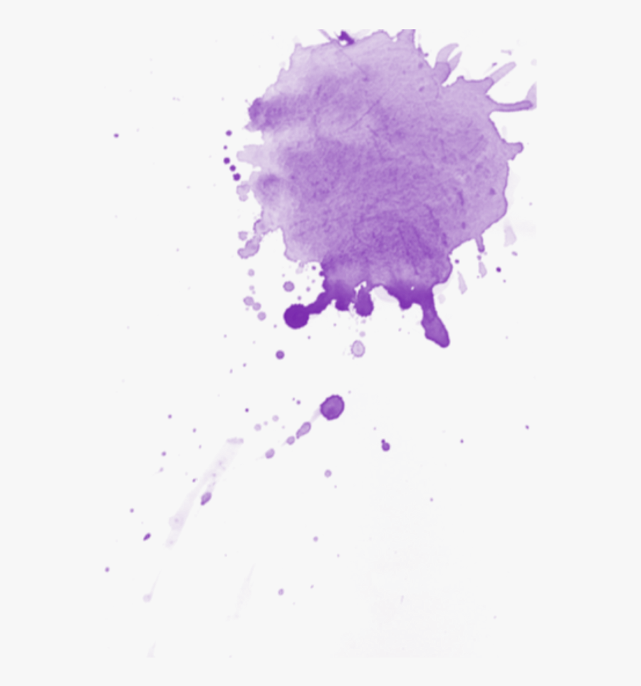 Ftestickers Paintsplatter Purple Watercolor Splash - Watercolor Splash Transparent Background, Transparent Clipart