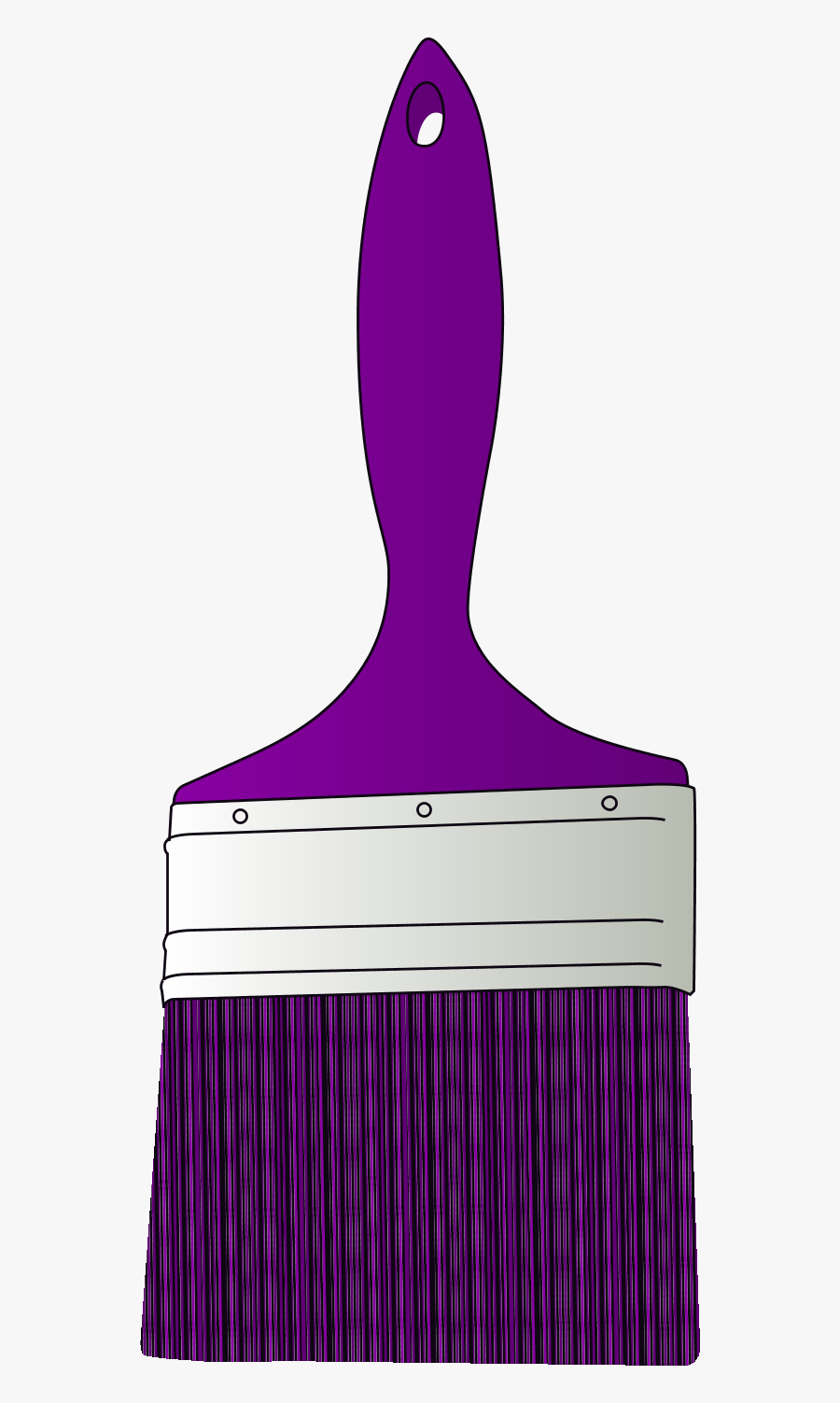 Transparent Paint Clipart - Purple Paintbrush Clip Art, Transparent Clipart