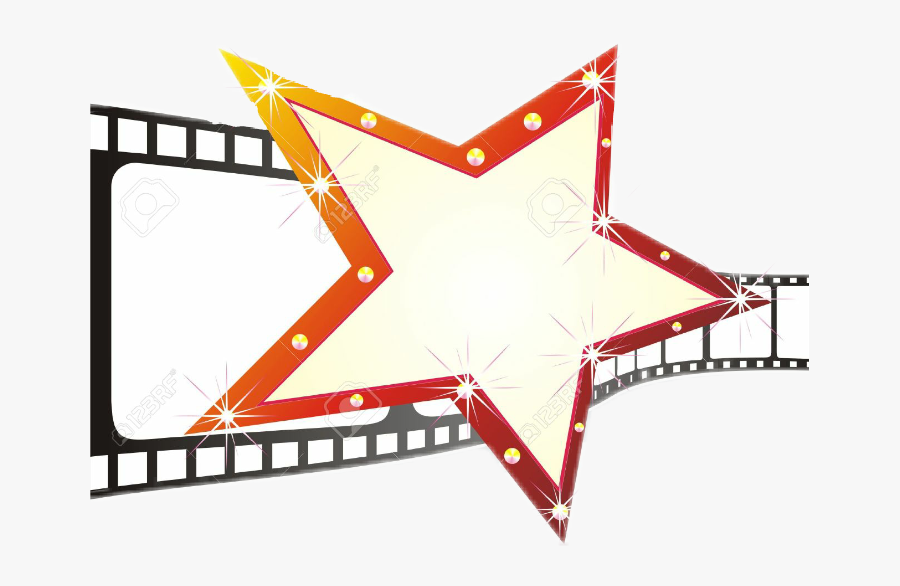 #movies #film #strip #stars #hollywood - Cinema Tape, Transparent Clipart