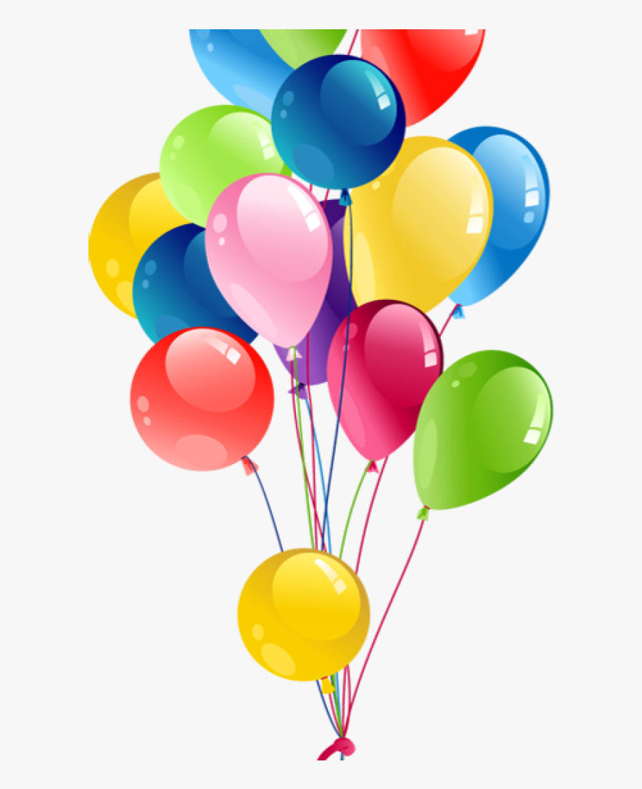 Birthday Balloons Clipart Transparent Bunch Balloons - Balloon Clipart, Transparent Clipart