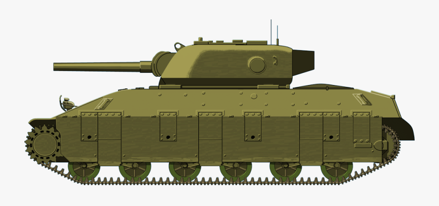 Churchill Tank, Transparent Clipart