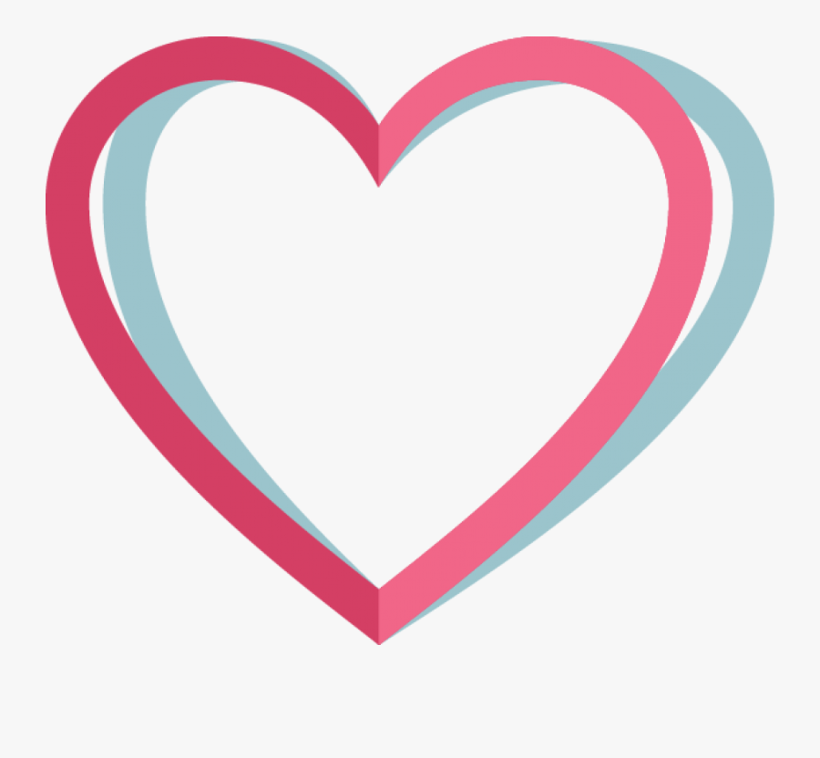 Pink Heart Outline Png Image - Pink Heart Outline Png, Transparent Clipart