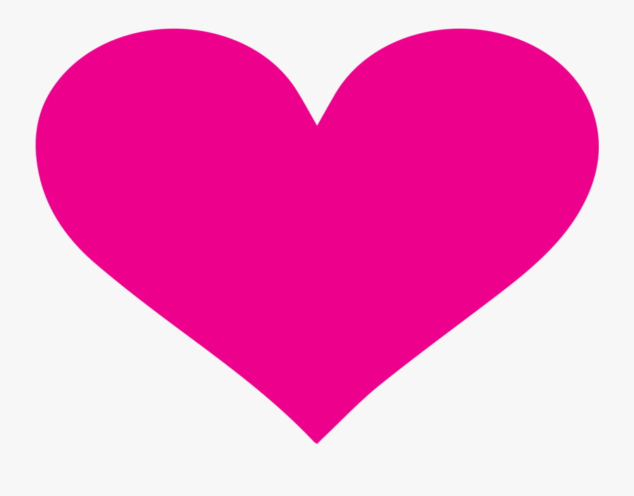 Free Pink Heart Clipart , Png Download - Hot Pink Heart Png, Transparent Clipart