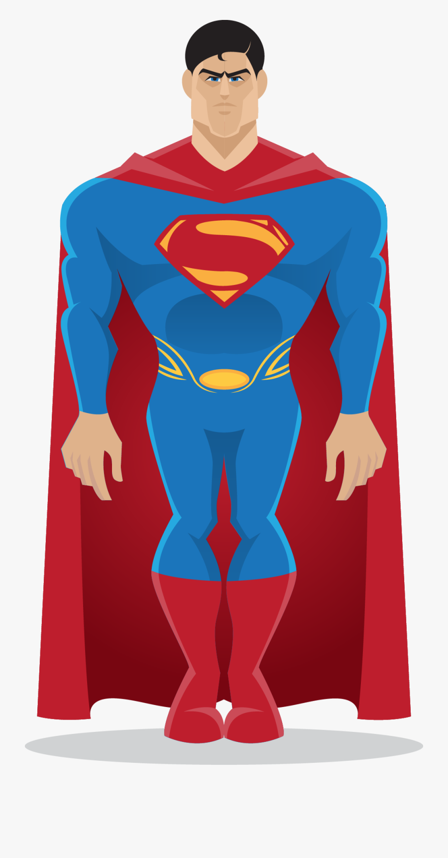 Clark Kent Batman Superhero Illustration - Супермэн Вектор, Transparent Clipart