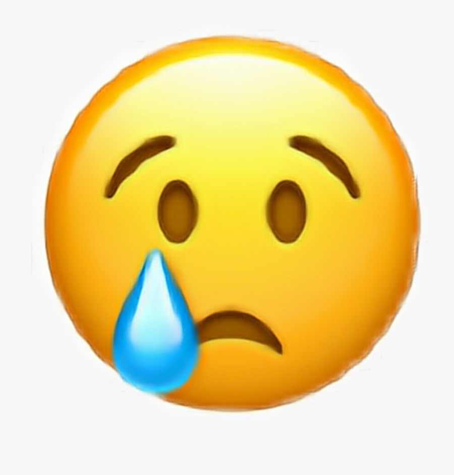 Sad Face Emoji Clipart , Png Download - Crying Emoji, Transparent Clipart