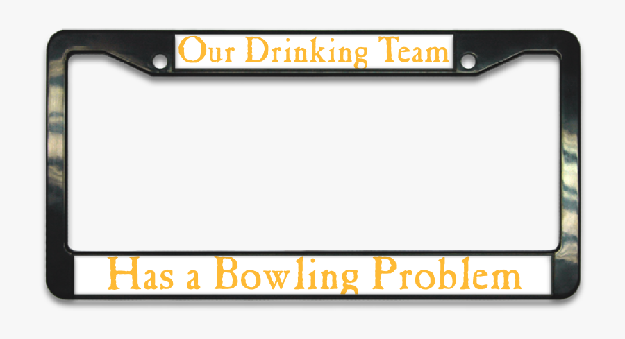 Drinking Team License Plate Frame - License Plate Frame Transparent, Transparent Clipart