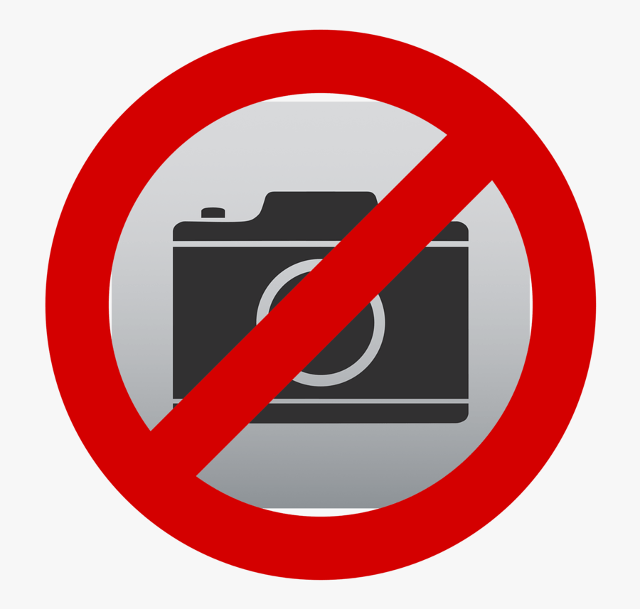 No Symbol Photography Sign Clip Art - No Photography Sign Png, Transparent Clipart