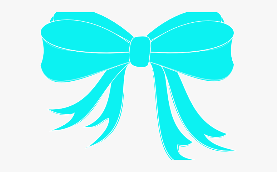 Tiffany Blue Cliparts - Black Bow Clip Art, Transparent Clipart
