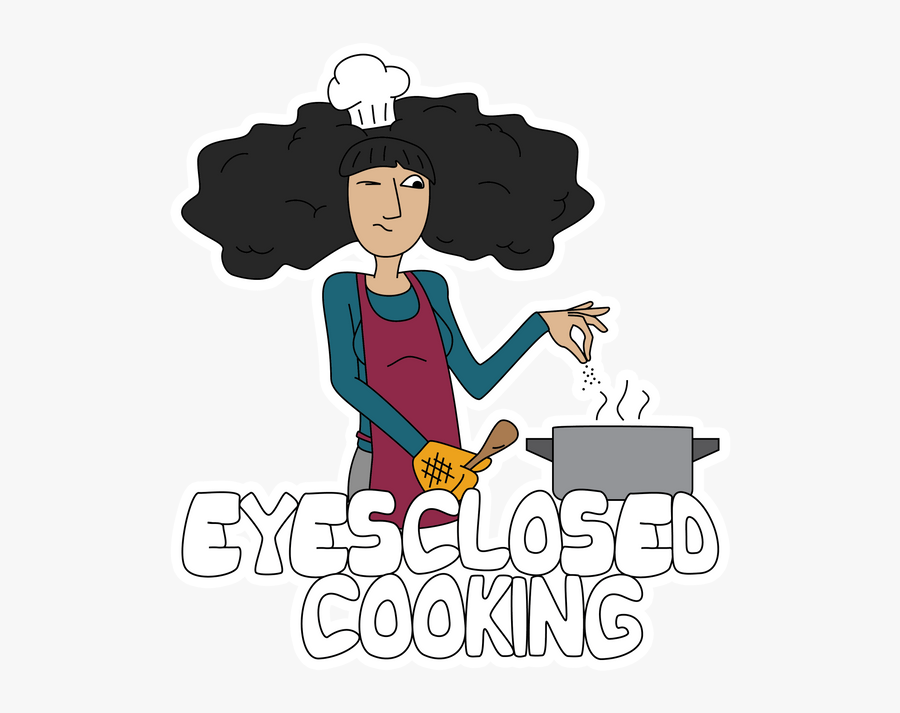 Eyesclosedcooking 01 - Cartoon, Transparent Clipart