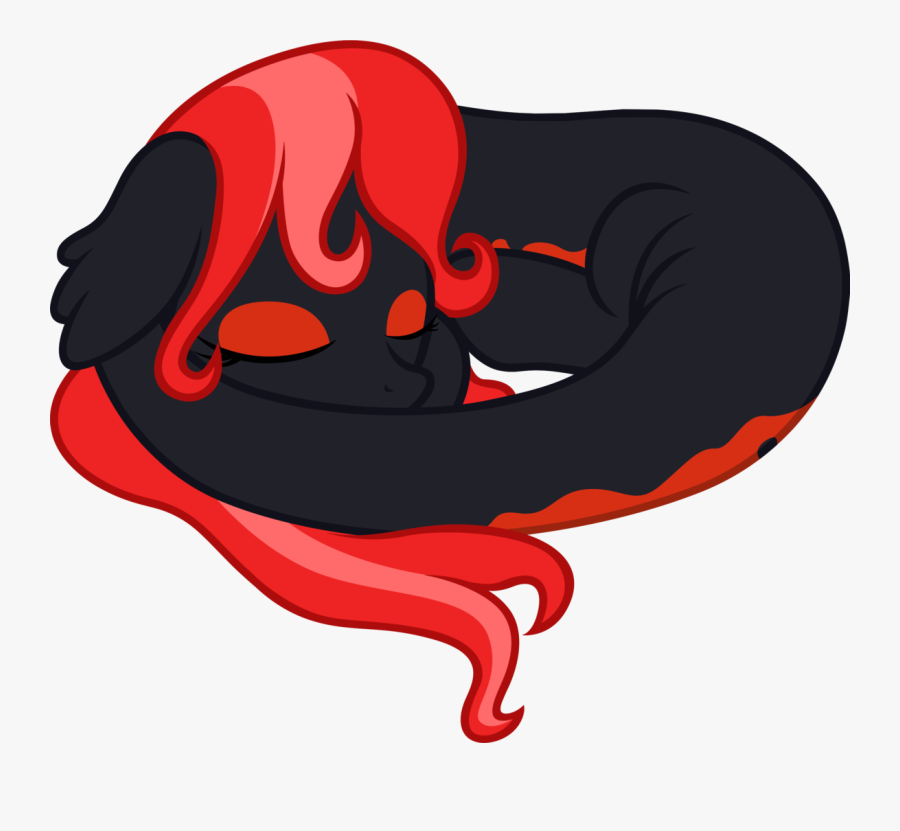 Badumsquish, Curled Up, Derpibooru Exclusive, Female, - Illustration, Transparent Clipart