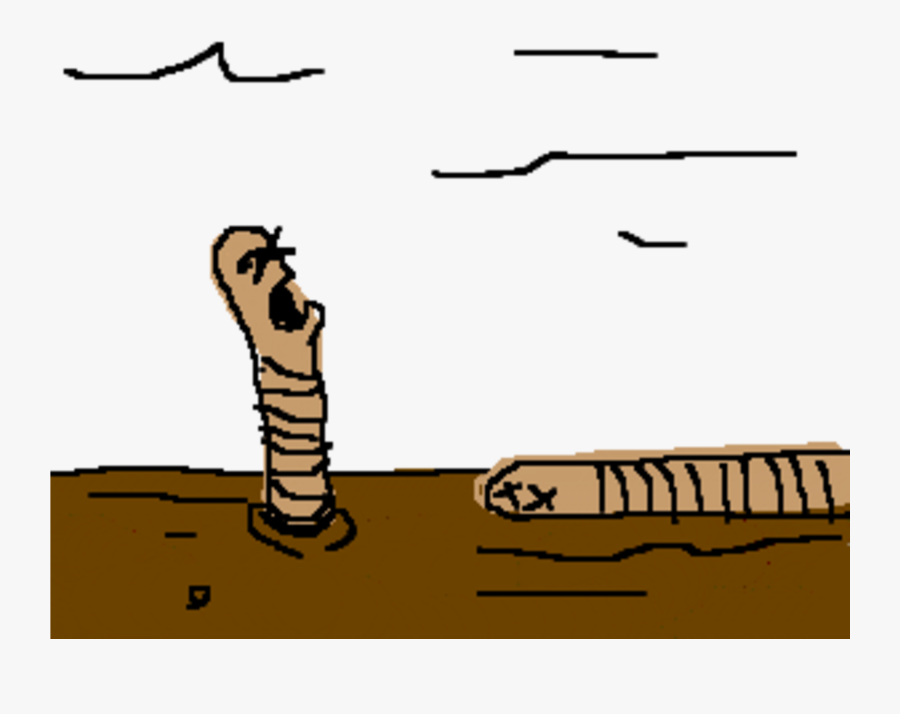 Worms In Dirt Clipart - Illustration, Transparent Clipart