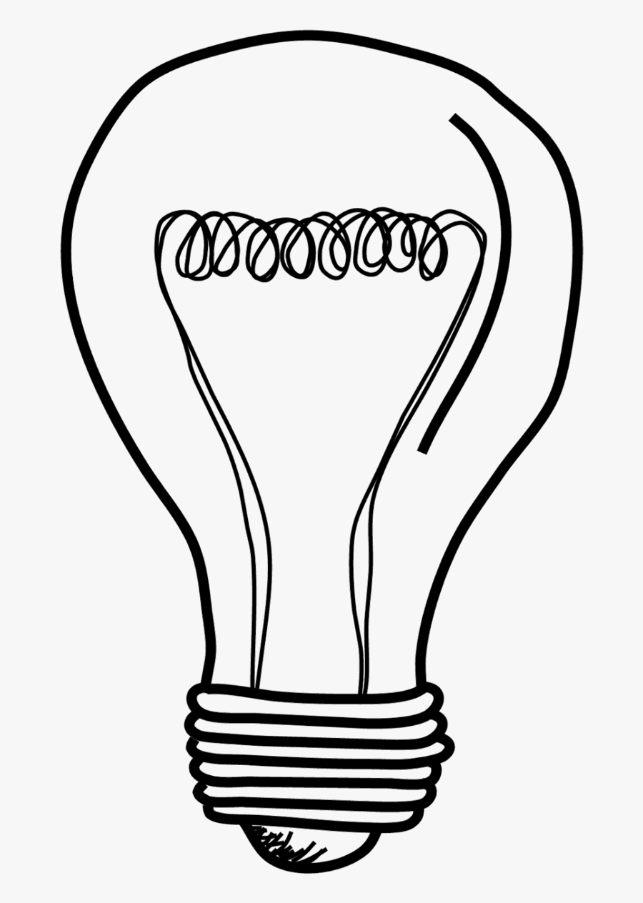 Light Bulb Sketch Png, Transparent Clipart