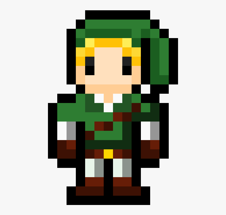 Big Eye Link Ocarina Of Time - Pixel Transparent Background, Transparent Clipart