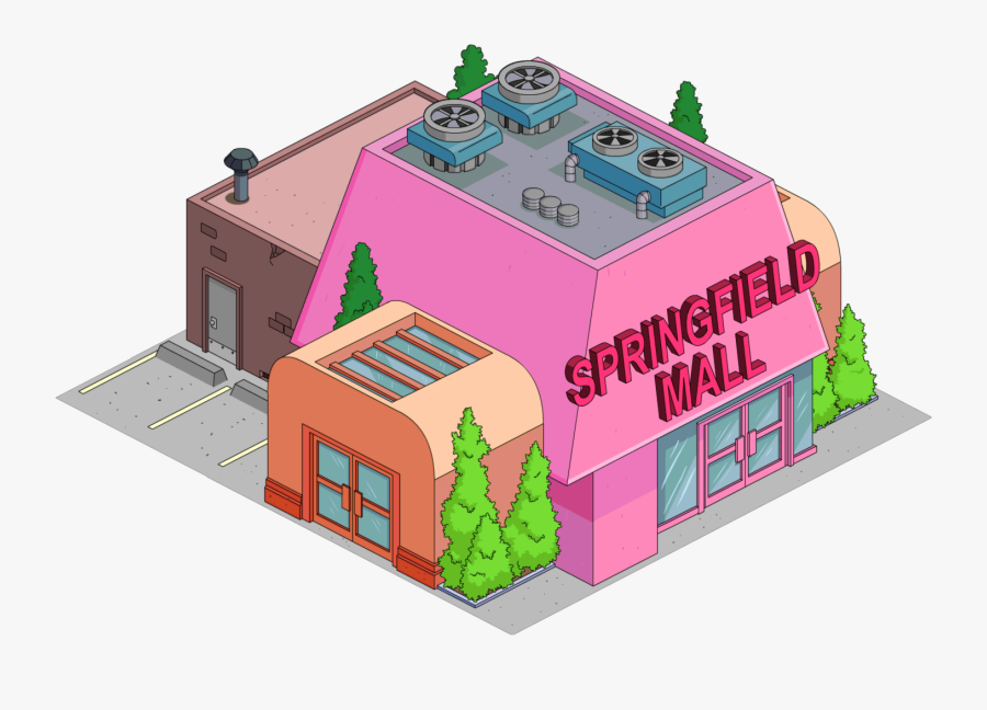 Springfield Mall - Simpsons Gebäude, Transparent Clipart