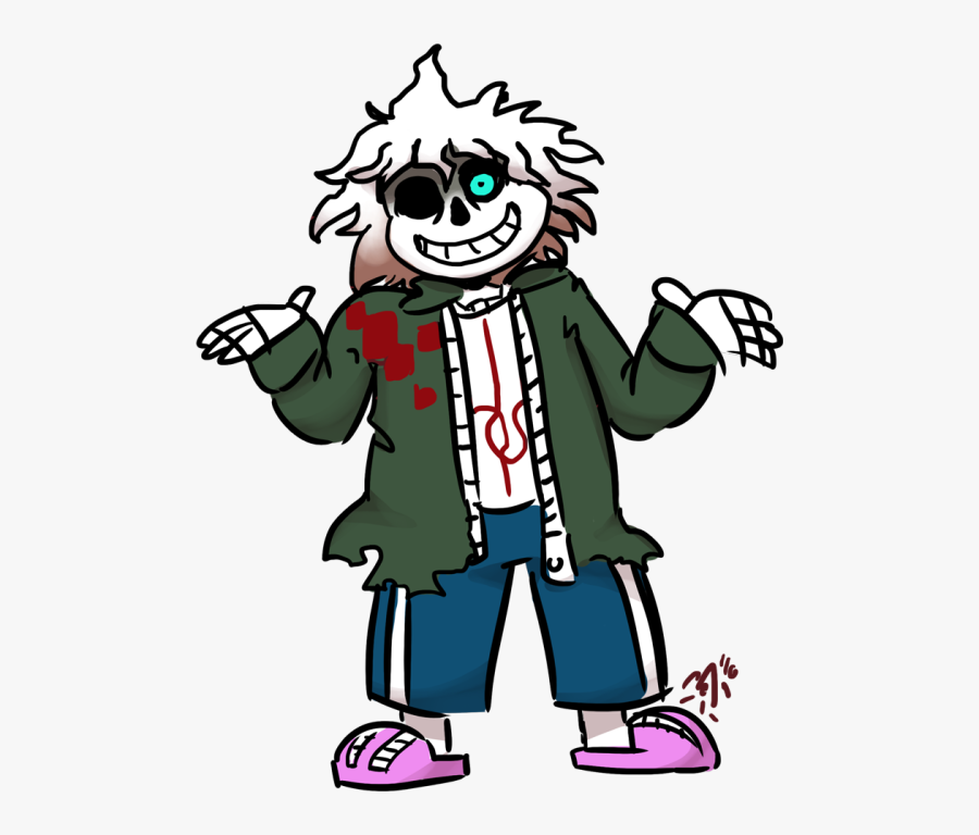 Sans And Komaeda Fusion, Transparent Clipart