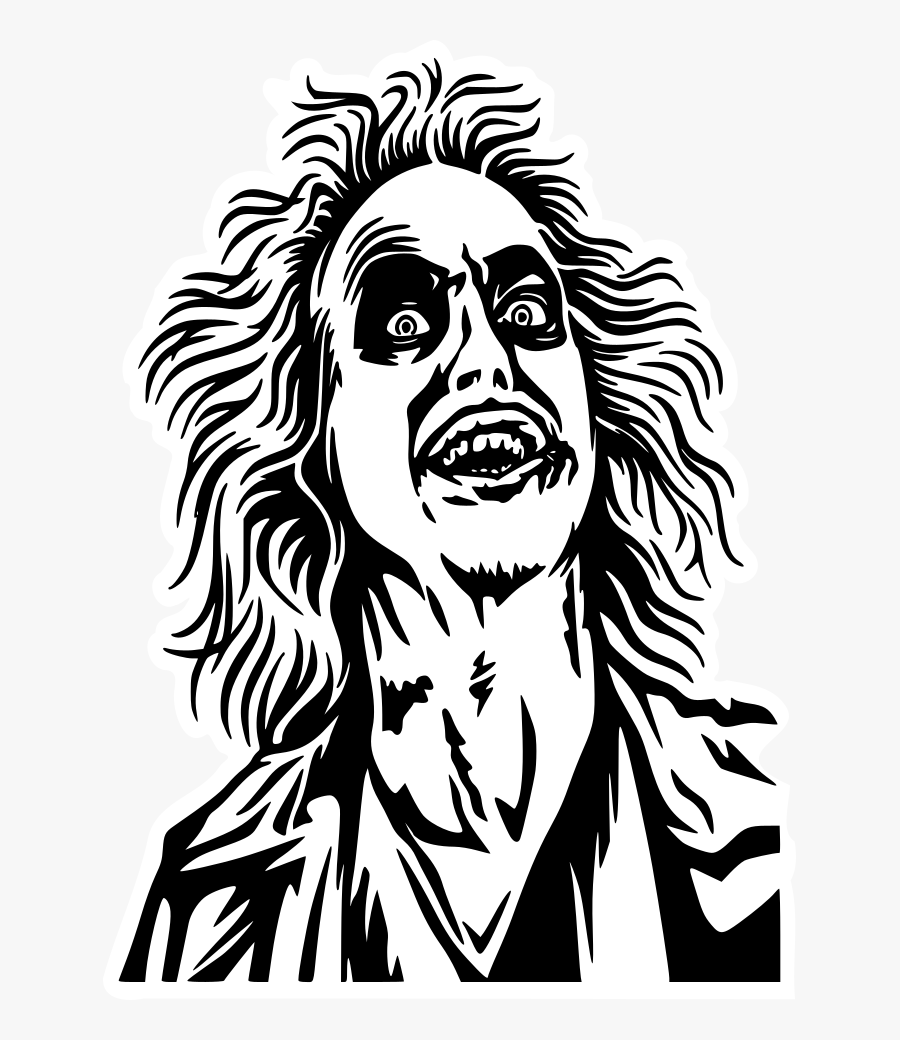 Beetlejuice Black And White, Transparent Clipart