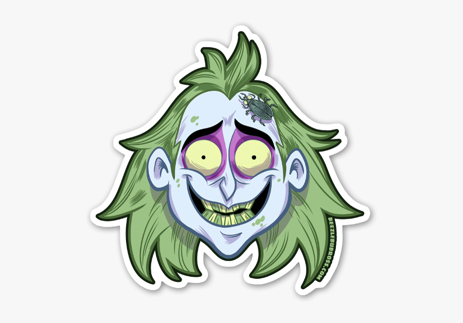 Beetlejuice Sticker, Transparent Clipart