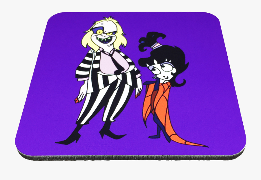 Beetlejuice Cartoon Drink Coaster - Illustration, Transparent Clipart