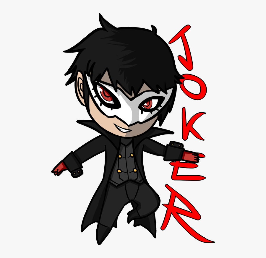 Transparent Joker Face Clipart - Draw Joker Persona 5, Transparent Clipart